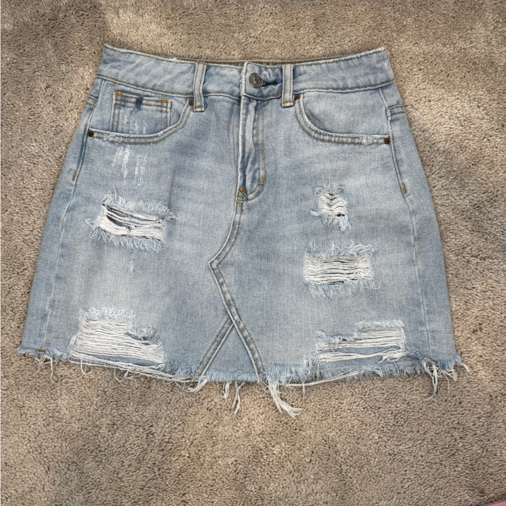 PacSun blue denim mini skirt 💙